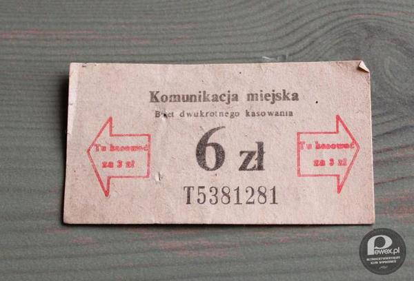 Bilet dwustronnego kasowania – W PRL&apos;u duch ekologii  był wszechobecny. 