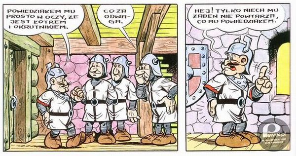 Kultowe komiksy - &apos;Kajko i Kokosz&apos; – Zbójcerze i złote myśli Kaprala - prawej ręki Hegemona. 