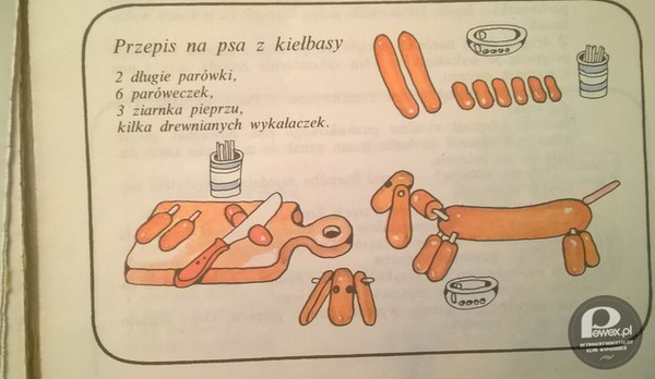 Pies z kiełbasy – Przepis i ilustracja z książki Kuchnia pełna cudów Marii Terlikowskiej 