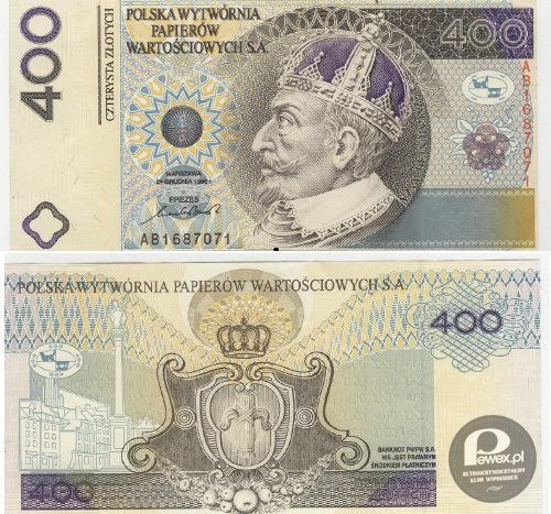 Banknot 400 zł – Ktokolwiek widział, ktokolwiek wie 