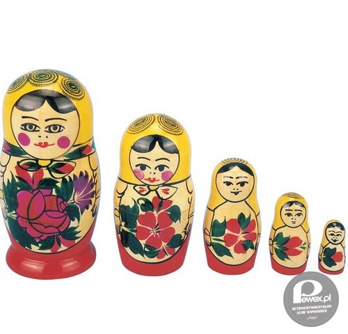 Matrioszka – Rosyjska zabawka zabawka złożona z drewnianych, wydrążonych w środku lalek 
