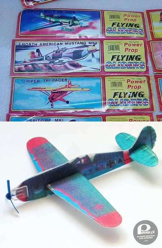 Styropianowe modele samolotów – Pomimo małej trwałości dawały całą masę radości. 