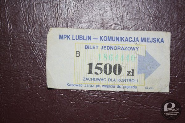 Stary bilet z Lublina –  