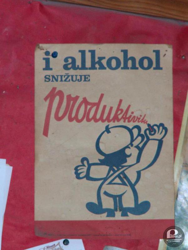 Gościnnie od naszych braci Czechów Alkohol obniża wydajność –  