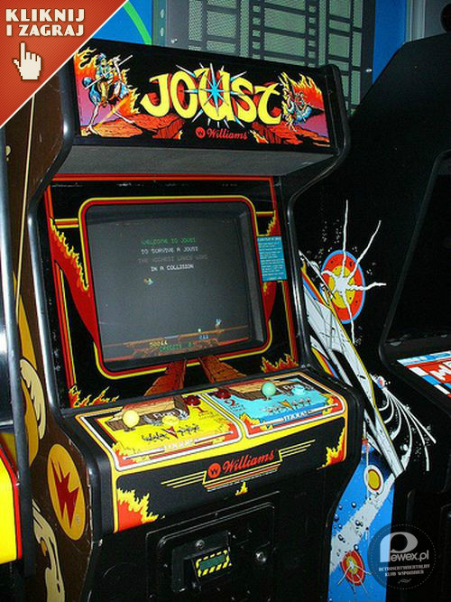 Joust – Joust to gra zręcznościowa stworzona przez Williams Electronics i wydany w 1982 roku. Jest to gra platformowa , która oferuje dwuwymiarowych (2D) grafiki . Odtwarzacz wykorzystuje przycisk i joystick do sterowania rycerza jazdy latający strusia . 