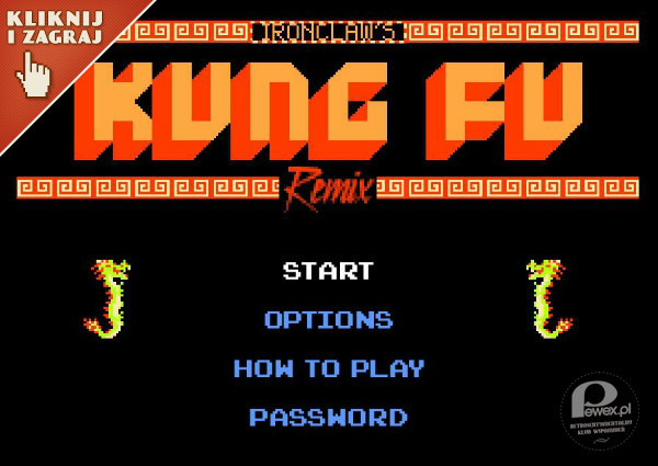 Kung Fu – Kultowa gra z lat 80&apos;tych. Walcz i przechodź wszystkie poziomy. 
