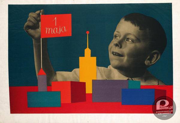 Dziecko w polskim plakacie – Roman Cieślewicz, „1 maja”, 1956 