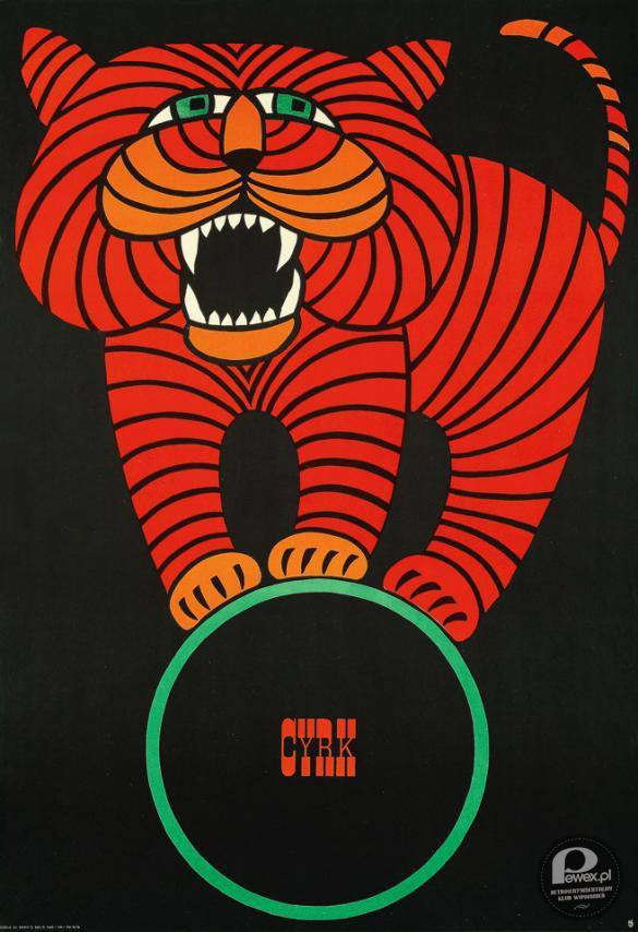 Klasycy polskiego plakatu – Hubert Hilscher, „Cyrk”, 1966 
