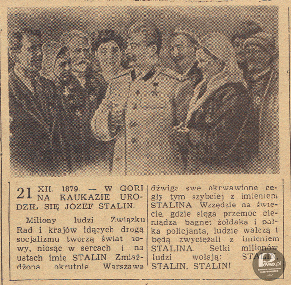 Apoteoza Stalina – z Poradnika Rolnika na 1952 rok 