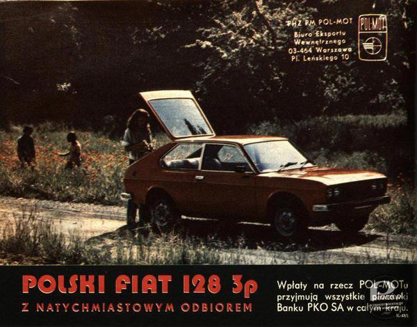 Fiat 128 3p – W sierpniu 1975 r. wprowadzono do produkcji samochód nazwany Fiat 128 3P. Zastąpił on dotychczasowy model 128 Coupé. Nie jest to zupełnie nowy samochód, lecz zmodernizowana wersja poprzedniej. 3P-to &quot;tre porte&quot;, co oznacza po włosku 3-drzwiowy. 
