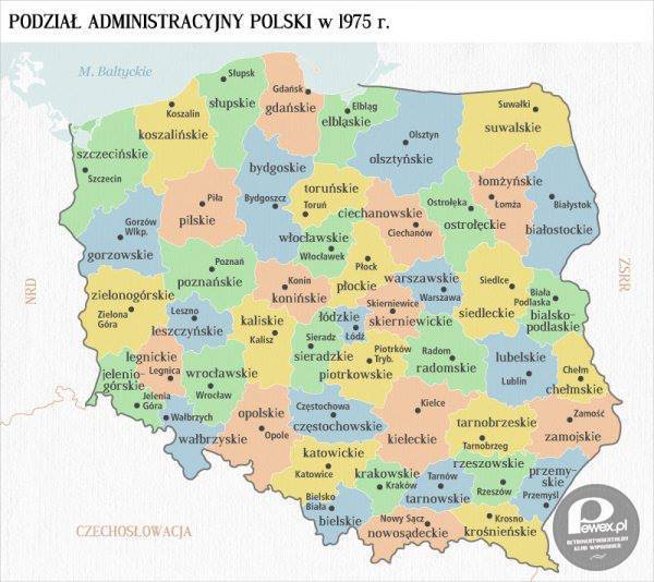 Podział administracyjny Polski – Kiedyś znany wielu, wymagany na lekcjach geografii. 