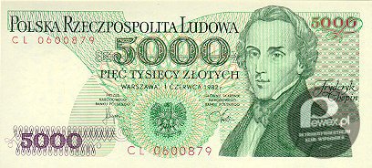 5000 zł – 1982r 