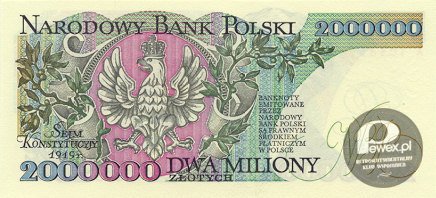 2000000 zł – 1992r 