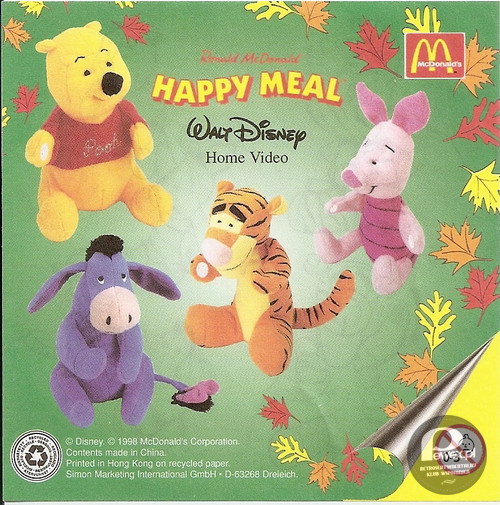 Happy Meal – i zabawki z 1998r 