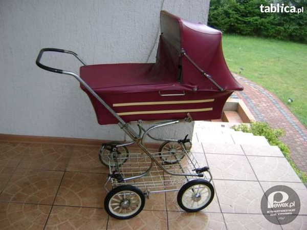 Wózek dziecięcy gondola w czasach PRL-u – To dopiero była fura dla maluchów. 