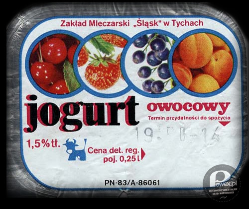Jogurt owocowy – Zdaniem wielu był to jogurt na miarę czasu, dobry smak sprawiał, że miał wielu amatorów. 