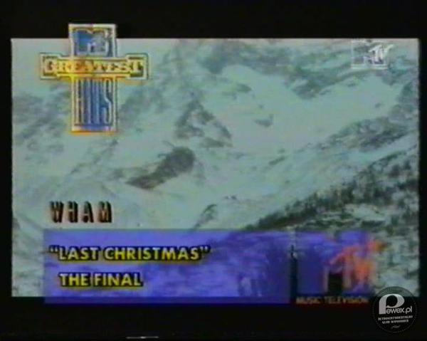 Wham! - Last Christmas - MTV Europe 1984 (emisja 1993) – Dla odmiany - świąteczny klip, z piękną klasyczną &quot;belką&quot; MTV. Kto z Was posiada jeszcze takie nagrania na kasetach VHS? Ja mam całe mnóstwo... 