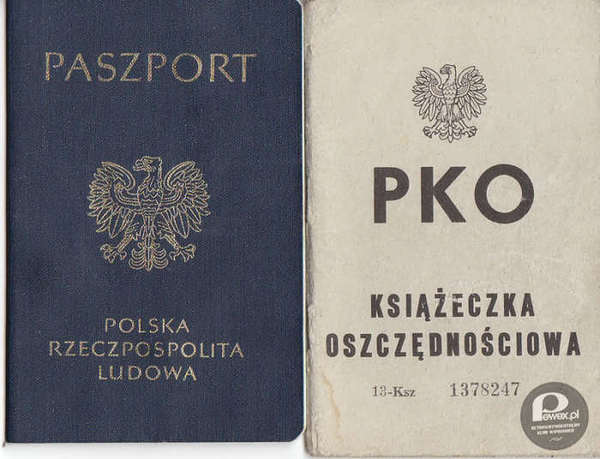 Kultowe symbole PRL-u – Paszport i książeczka oszczędnościowa PKO 
