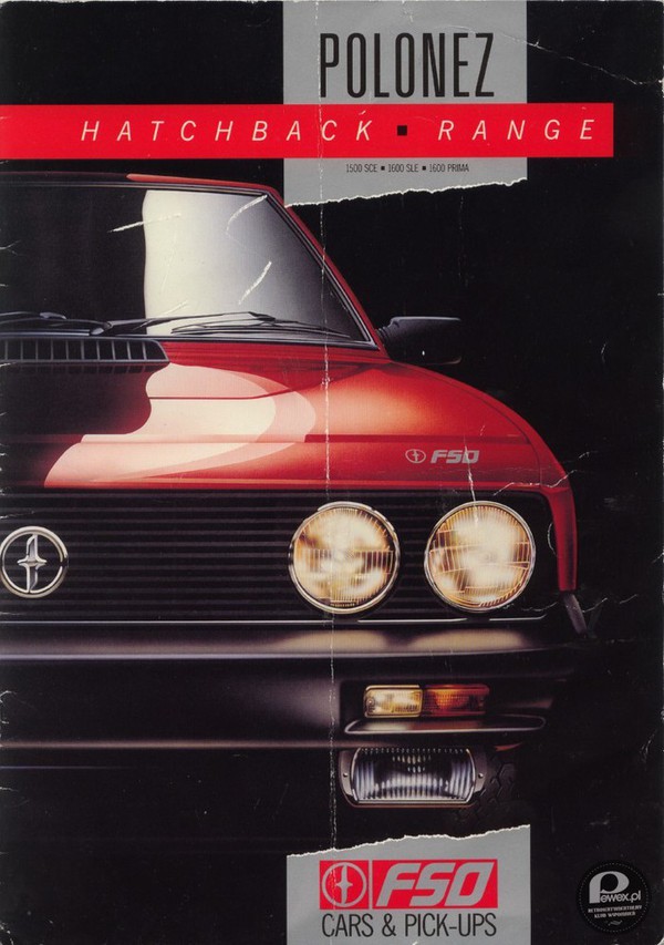 Reklama Poloneza z końca lat 80. – I ta chromowana naklejka FSO 