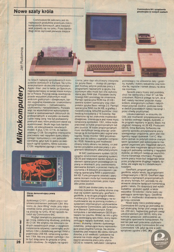 Commodore 64 – Urządzenia peryferyjne w nowych szatach. 
