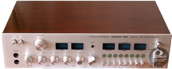 Radmor 5100 – Najbardziej zaawansowany technicznie sprzęt PRL-u.
Odbiornik Radiowy RADMOR 5100 Stereo HiFi Quasi Quadro to amplituner (wzmacniacz oraz tuner w jednej obudowie stanowią jedno urządzenie) klasy HiFi. Produkowany w latach 1977-1979 w zakładach Radmor w Gdyni. 
