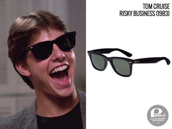 Okulary przeciwsłoneczne Ray-Ban – i Tom Cruise  - jako ikona mody lat 80-tych 