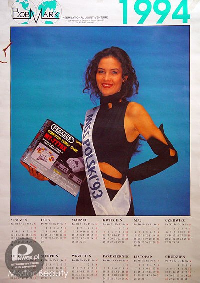 Kalendarz z miss z roku 1994 – Zobaczcie co miska trzyma w ręce! 