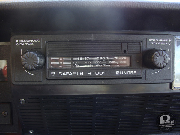 Radio Safari 6 – Car audio PRL, radio Unitra Safari 6. Działa doskonale po dziś dzień. 