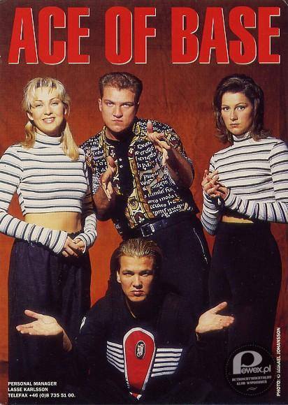 Ace of Base – Szwedzka grupa muzyczna grająca pop, pochodząca z Göteborga w Szwecji, której obecni członkowie to: Ulf Ekberg (Buddha) oraz rodzeństwo Jonas Berggren (Joker) i Jenny Berggren. Zespół wydał swój debiutancki album &quot;Happy Nation&quot; w 1993 - nagranie okazało się dużym sukcesem komercyjnym i sprzedało się w nakładzie ponad 30 milionów egzemplarzy na całym świecie. Dwa single z albumu: &quot;All That She Wants&quot; i &quot;The Sign&quot; uplasowały się na 1. miejscach list przebojów w wielu krajach. Po odejściu z zespołu Linn Berggren w 2007, zespół udał się na trasę koncertową po Europie i Azji. W 2010 roku zespół powrócił z singlem All for You, który jest pierwszym utworem z ich nowego albumu The Golden Ratio. 