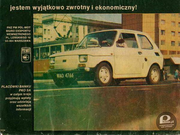 Fiat 126p – Ze zwrotnością to akurat było słabo. Ale jeżeli ktoś nauczył się parkować maluchem to mógł nawet ciężarówka parkować w Paryżu. 