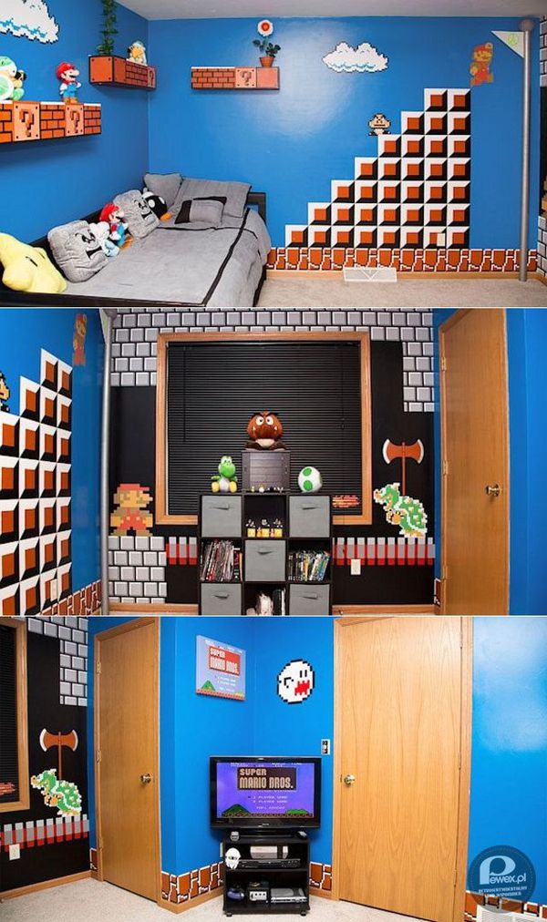 Pokój w stylu Super Mario Bros – Przyznaj, że też o takim marzyłeś! 