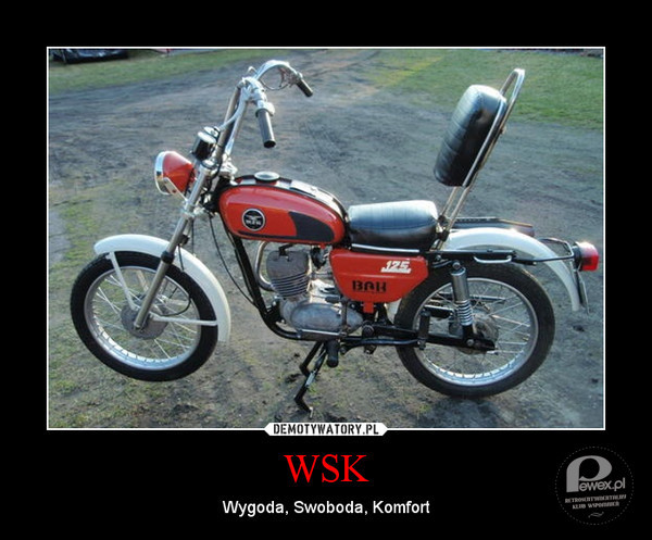 Motor WSK – marka polskich motocykli popularnych produkowanych w latach 1954-1985 przez Wytwórnię Sprzętu Komunikacyjnego PZL w Świdniku. Dla wielu to do dzisiaj Wiejski Sprzęt Kaskaderski. 