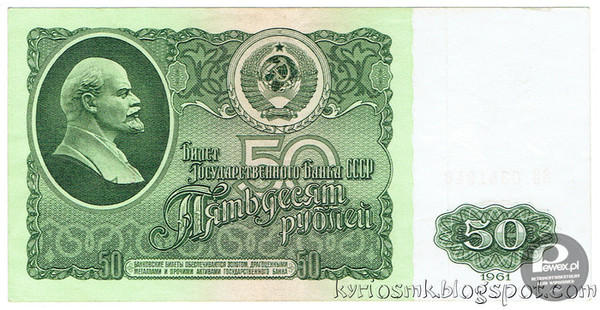 50 Rubli z ZSRR – Czyli &quot;zielone&quot; ze wschodu. 