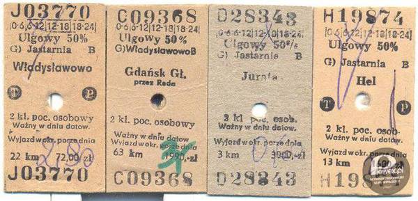 Stare bilety kolejowe – Zawsze mnie fascynowały te dziurki. 