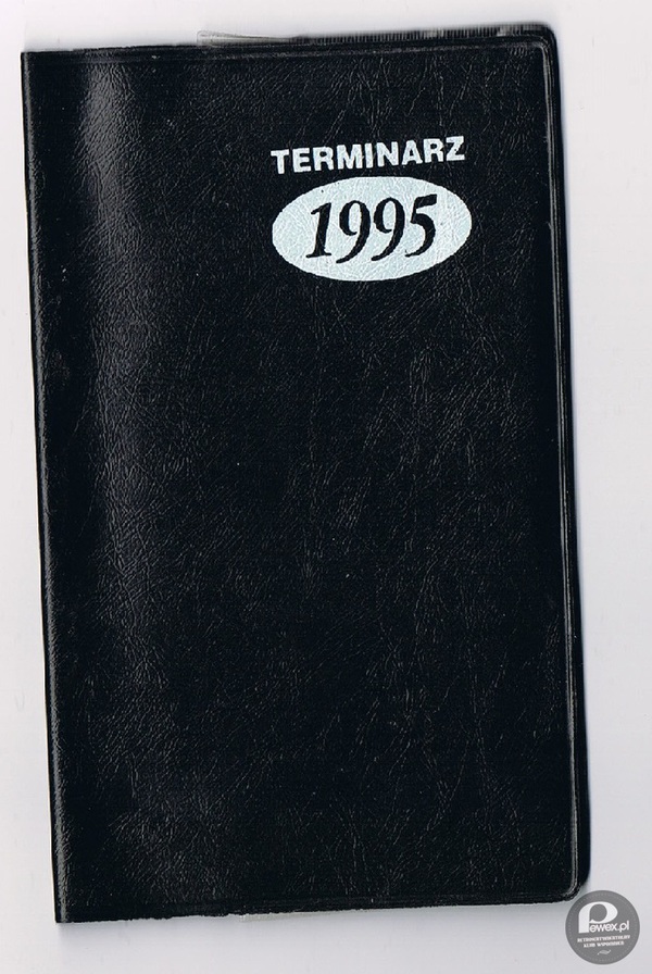 Terminarz 1995 roku – W czasach przed smartfonami. 