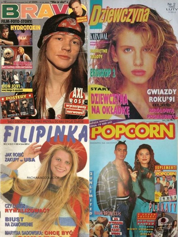 Magazyny młodzieżowe z lat 90-tych – Gdy nie było internetu najlepsze źródło informacji o gwiazdach i życiu. 